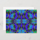 紫と金ゴールドNASMA 2 ポストカード (正面/裏面)