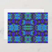 紫と金ゴールドNASMA 4 ポストカード (正面/裏面)