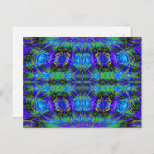 紫と金ゴールドNASMA 5 ポストカード (正面/裏面)