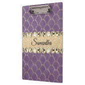 紫と金箔のダイヤモンドきらきら光る    クリップボード (左)