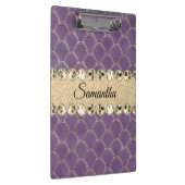 紫と金箔のダイヤモンドきらきら光る    クリップボード (右)