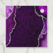 紫と銀のアガテ結婚の感謝 フェイバータグ (裏面)