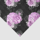 紫と銀のフローラシリーズデザイン10 薄葉紙 (詳細)