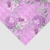 紫と銀のフローラシリーズデザイン14 薄葉紙 (詳細)