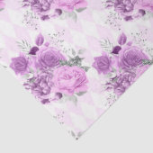 紫と銀のフローラシリーズデザイン16 薄葉紙 (詳細)