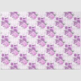 紫と銀のフローラシリーズデザイン16 薄葉紙