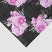 紫と銀のフローラシリーズデザイン18 薄葉紙 (詳細)