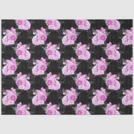 紫と銀のフローラシリーズデザイン18 薄葉紙