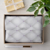 紫と銀のフローラシリーズデザイン18 薄葉紙 (ギフト)