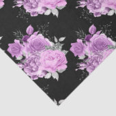 紫と銀のフローラシリーズデザイン19 薄葉紙 (詳細)