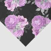 紫と銀のフローラシリーズデザイン5 薄葉紙 (詳細)