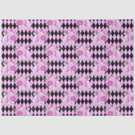 紫と銀のフローラシリーズデザイン8 薄葉紙