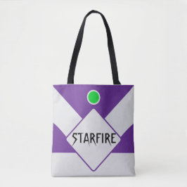 紫と銀の幾何学的トートバッグ トートバッグ