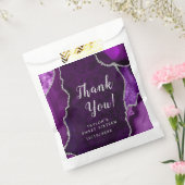 紫と銀の瑪瑙Sweet sixteenありがとう フェイバーバッグ (封をした状態)