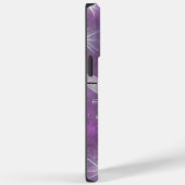 紫と銀の花の蝶 名前 Case-Mate iPhoneケース (裏面 / 右)