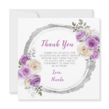 紫と銀の花エレガントのSweet sixteen