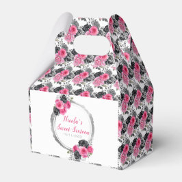 紫と銀の花エレガントのSweet sixteen フェイバーボックス