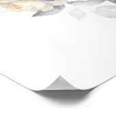 紫と銀の花エレガントのSweet sixteen ポスター (角)