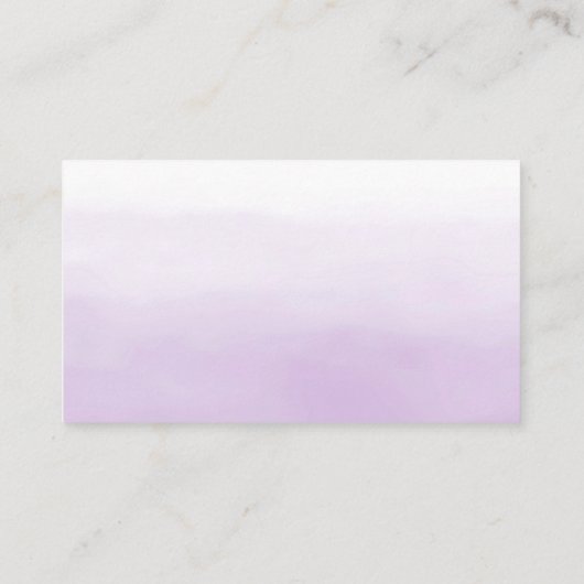 紫と銀の赤ちゃんシャワーおむつラッフル エンクロージャーカード (裏面)