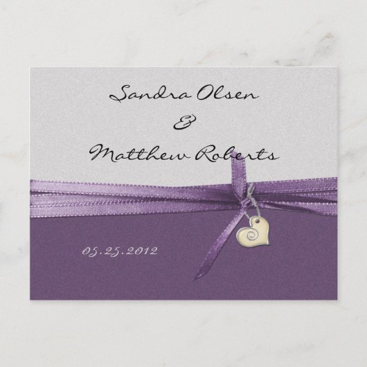 紫と銀は日付を保存 案内ポストカード (正面)