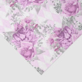 紫と銀フローラシリーズデザイン3 薄葉紙 (詳細)