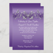 紫と銀色の蝶25周年 招待状 (正面/裏面)