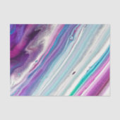 紫と青のアフェイククリル絵を描抽象芸術 薄葉紙 (正面)