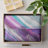 紫と青のアフェイククリル絵を描抽象芸術 薄葉紙 (ギフト)