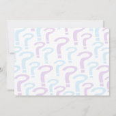 紫と青のジェンダーリビールベビーシャワーパーティー 招待状 (裏面)