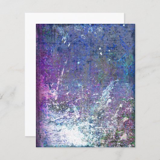 紫と青のテクスチャグランジスクラップブック紙 (正面/裏面)