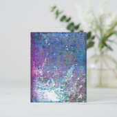 紫と青のテクスチャグランジスクラップブック紙 (スタンド正面)