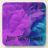 紫と青のデジタルスモーク コースター (正面)