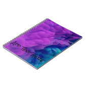 紫と青のデジタルスモーク ノートブック (左側)