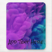 紫と青のデジタルスモーク マウスパッド (正面)