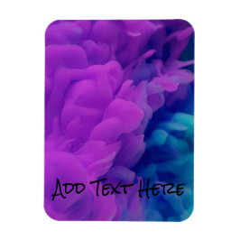 紫と青のデジタルスモーク マグネット