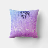 紫と青のハロウィーン満月の森 クッション (裏面)