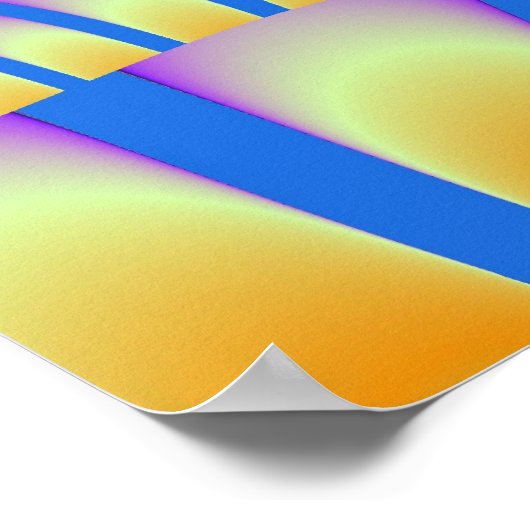 紫と青のメルト ポスター (角)