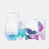 紫と青のラン結婚キズ フェイバーボックス (折り畳みなし)