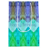 紫と青の中誕生日抱き枕 ミディアムペーパーバッグ (裏面)