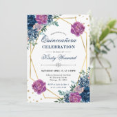 紫と青の夏の花のキンチャネラ 招待状 (スタンド正面)