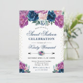 紫と青の夏ボホ花Sweet sixteen 招待状 (スタンド正面)