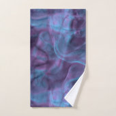 紫と青の大理石の抽象芸術 バスタオルセット (ハンドタオル)