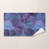 紫と青の大理石の抽象芸術 バスタオルセット (ハンドタオル)