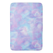 紫と青の大理石の抽象芸術 バスマット (正面縦)