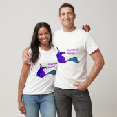 紫と青の尾を持つ人魚の分隊 Tシャツ (ユニセックス)