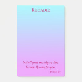 紫と青の平和かわいらし感動的 ポストイット