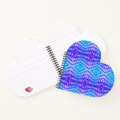 紫と青の幾何学的パターン ノートブック (内部)