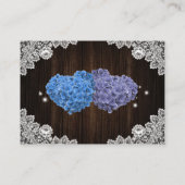 紫と青の延期結婚の発表 エンクロージャーカード (裏面)