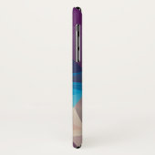 紫と青の抽象芸術ピラミッドアート Case-Mate iPhoneケース (裏面/左)