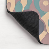 紫と青の抽象芸術波のミュート マウスパッド (コーナー)